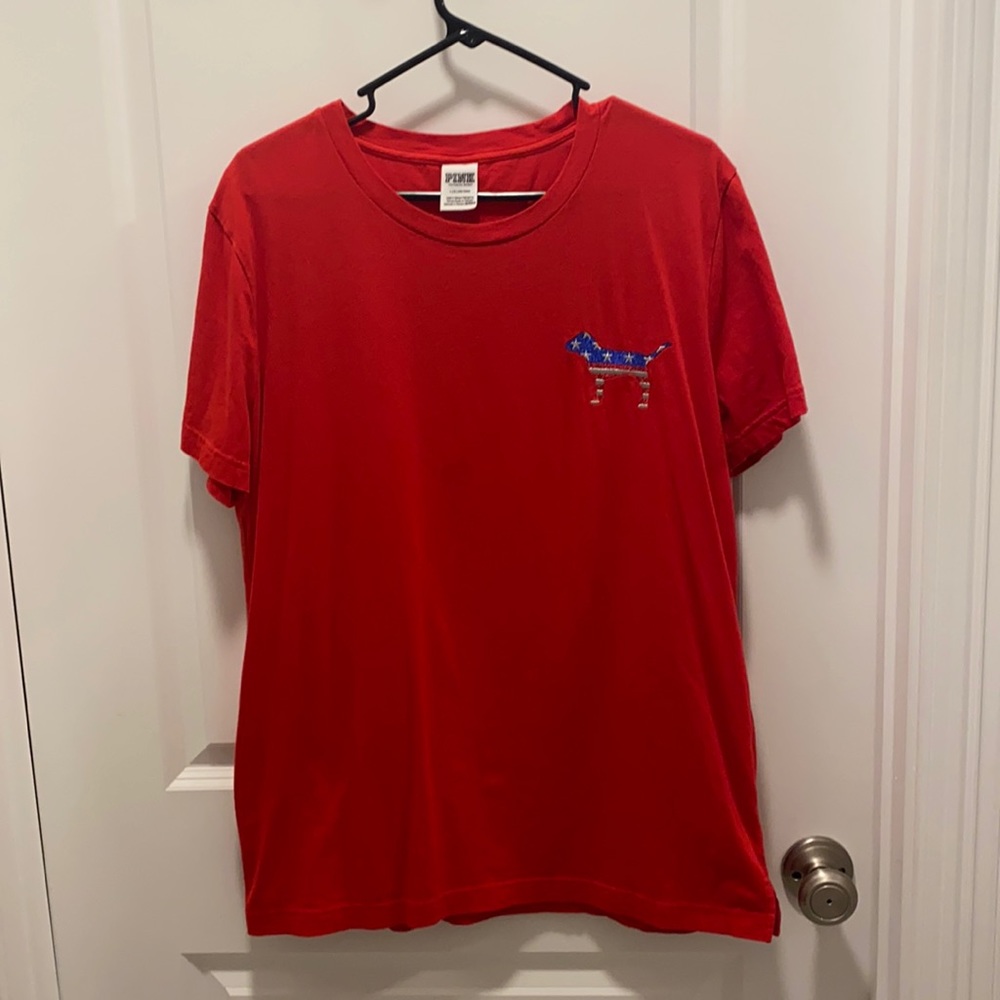 Pink brand patriotic shirt